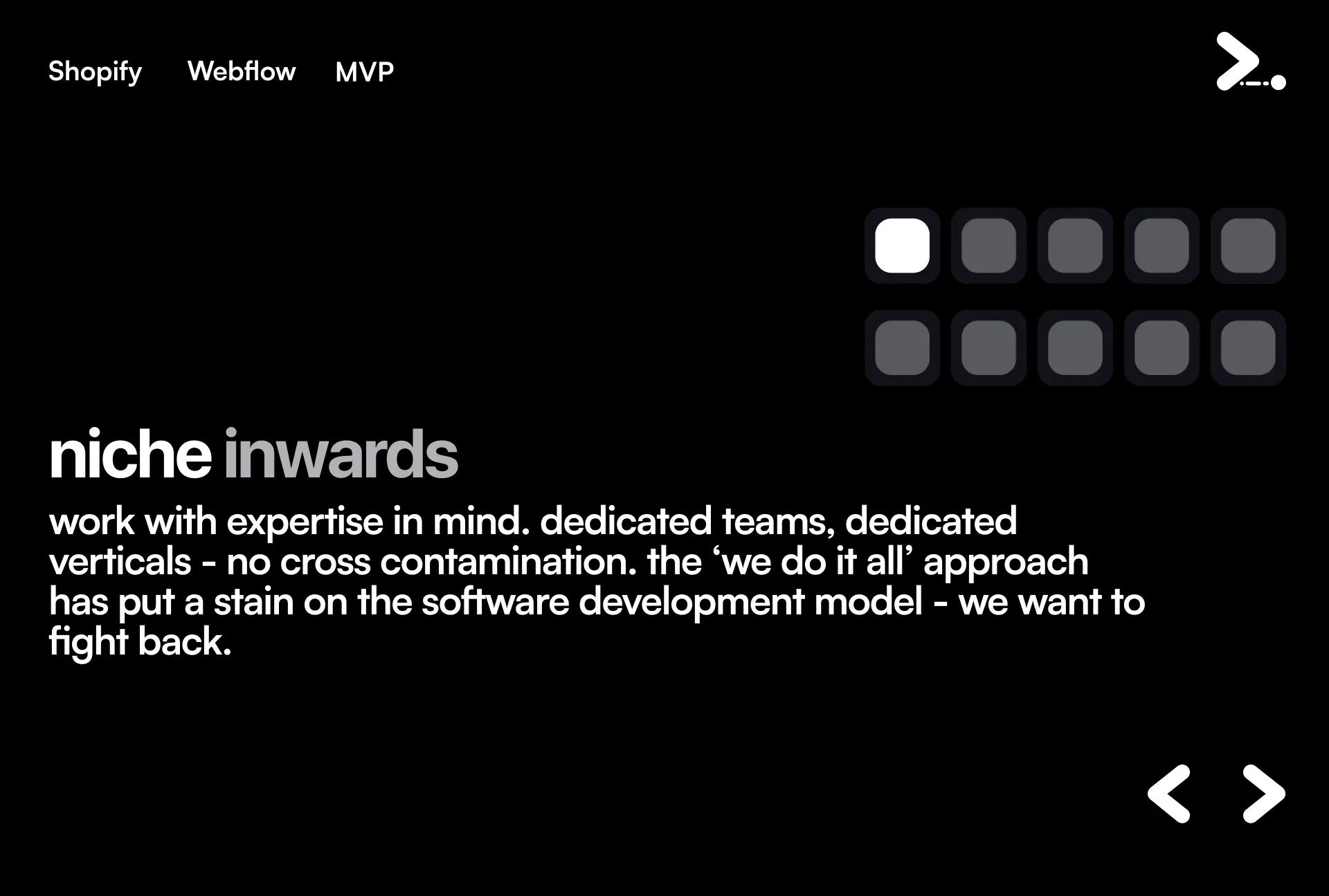 Screenshot of bizofdev